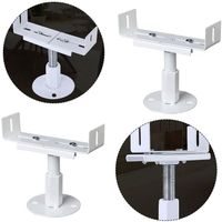 Support Radiateur 2 Pièces Réglable 18-23 Cm Hauteur & 3-22 Cm Largeur – Pieds Aluminium Blanc Pour Radiateurs Colonnes