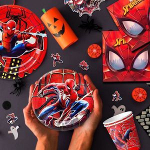 Set De Vaisselle Spiderman 3 Pièces - Assiette, Bol Et Verre 260 Ml - Incassable Et Sans BPA