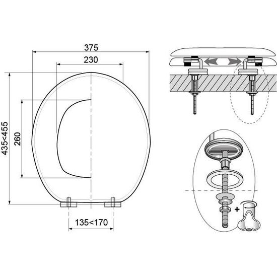 Abattant store wc wirquin