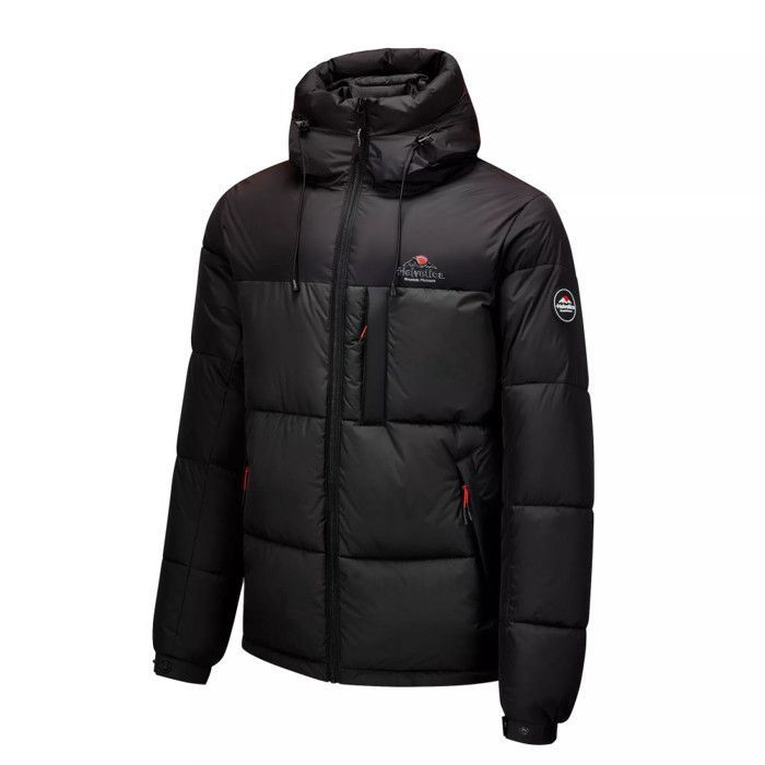 Doudoune à capuche Helvetica HERALD AO Noir et Gris Cdiscount