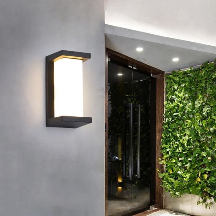 Applique Murale LED En Aluminium, Imperméable Conforme à La Norme IP65, éclairage D'intérieur Et D'extérieur, Idéal Pour Un Jardin, Une Chambre à Coucher Ou Des Escaliers
