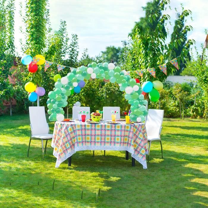 Arche à Ballons Réglable Pour Table - Support Métal Carré Doré (hauteur 39-177 Cm)