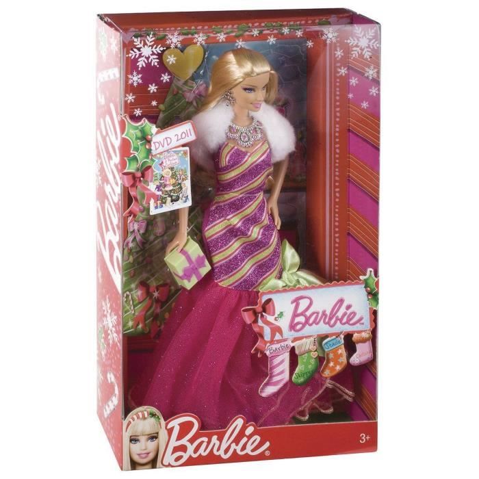 Poup e Mannequin Barbie Noel Merveilleux V6985 Couleur