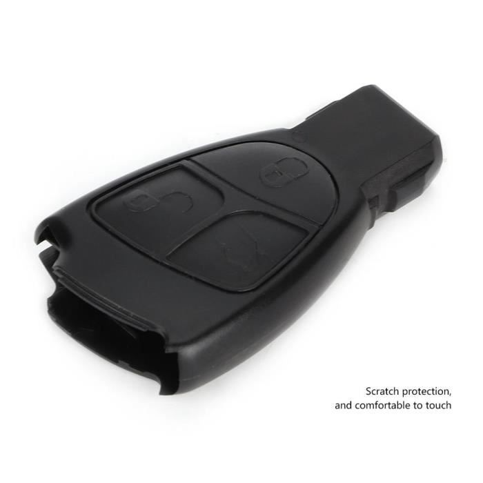 Lot De 2 Coques De Clé Mercedes Aspect Fibre De Carbone - Compatible W204, W203, W211, W212