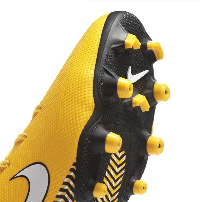 Nike Jr. Mercurial Vapor XII Academy Neymar Jr MG Multi ground Enfant Male Semelle a crampons moules Jaune Uniforme Cdiscount Sport
