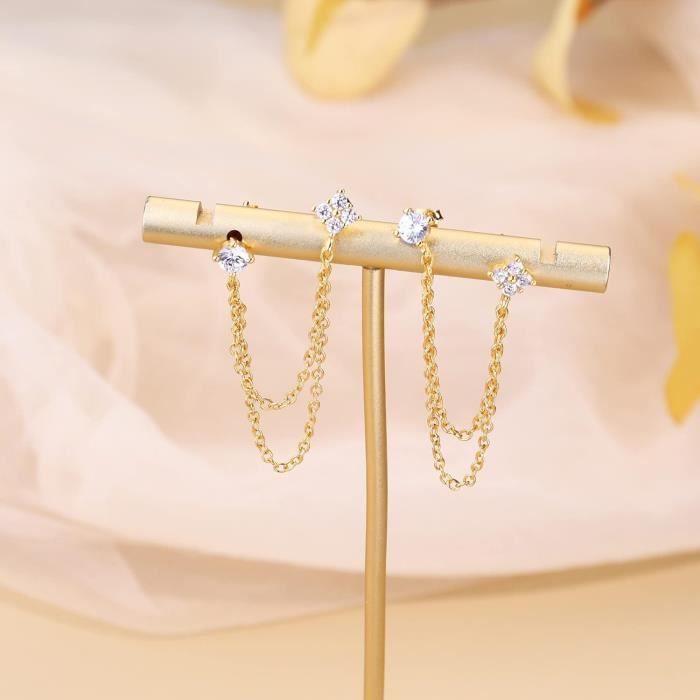 HANLI Boucles D'oreilles Cartilage Pour Femme - 3 Paires