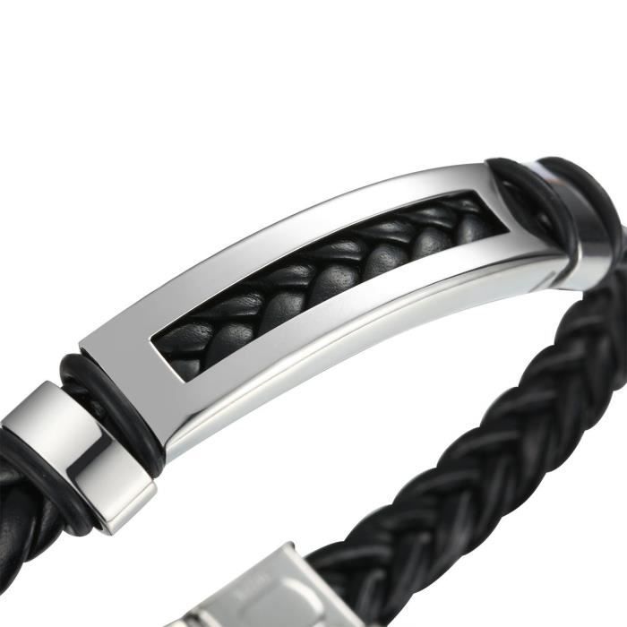 Cordon Bracelet Argent PersonnalisÃ© Homme Alliance Homme Venizi