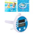 Thermomètre de piscine Indicateur de température numérique avec Powered solaire Chaîne pour piscine Spa bain à remous étang-3