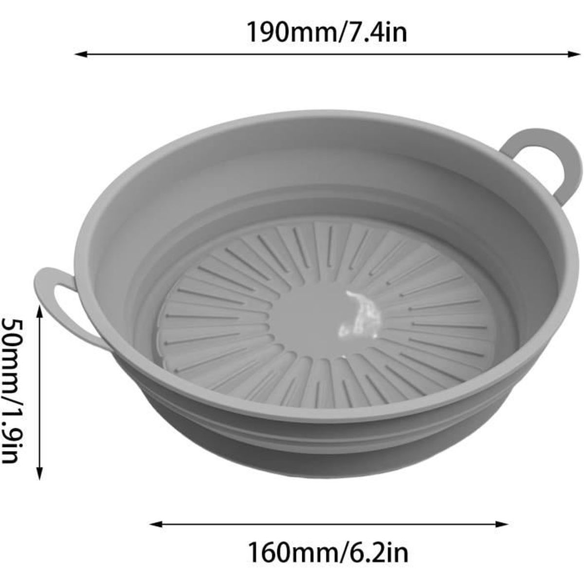 Moule En Silicone Pour Friteuse à Air Chaud COSORI Turbo Tower Pro - 10,8 L - Double Stack Airfryer - Moule En Silicone Antiadhésif - Pour Friteuse à Air Chaud - CAF-DC112-ADE