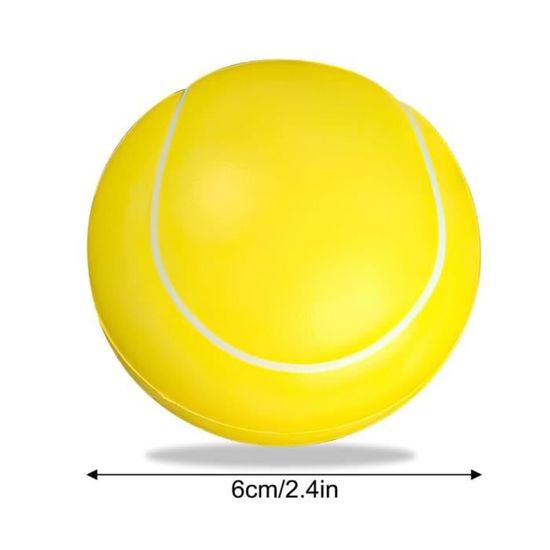 12 Balles De Tennis En Mousse Douce - Diamètre 5 Cm - Pour Entraînement, Jeu Enfants, Sport En Salle - Léger Et Sûr