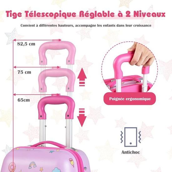 Cartable A Roulette Fille Dreamade Valise Enfant 18 Sac A Dos 12
