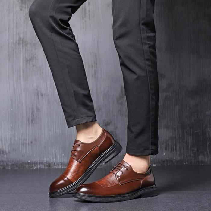 Chaussure cuir homme marron outlet