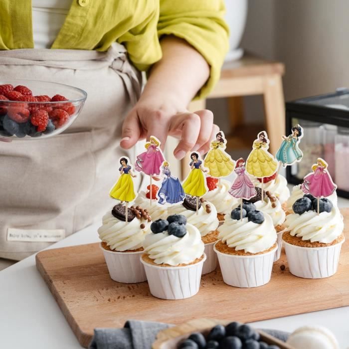 25 Décos Gâteau Anniversaire – Set Pailleté Cupcake & Gâteau, Fête Enfants Garçons Filles