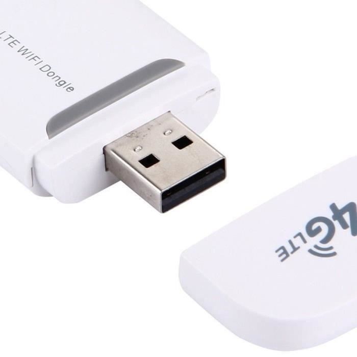 Clé 4G USB clé WIFI modem sans-fil 150 Mbps emplacement micro SD Blanc -  Cdiscount Informatique