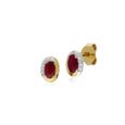 2.00 Ct Rond 6 mm rouge Création Rubis Argent Sterling 925 Boucles D/'oreilles Clou