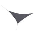 Voile ombrage triangulaire JARDILINE - 3 x 3 m - Ardoise-0