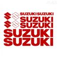 10 stickers SUZUKI – ROUGE FONCE – sticker GSR GSXR SV GSXS Bandit - SUZ400-0