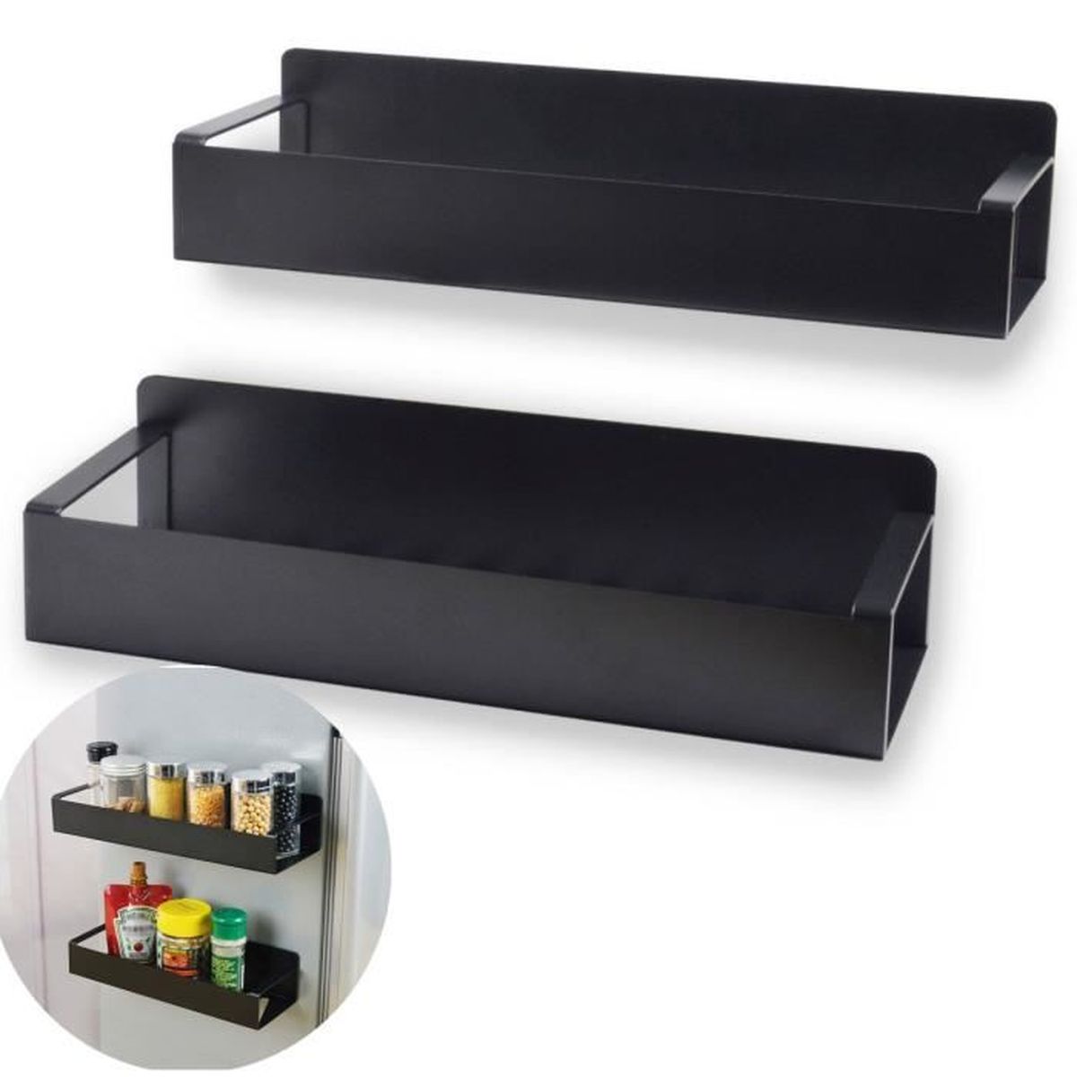 Mystozer Lot De 4 étagères à épices Magnétiques En Métal De