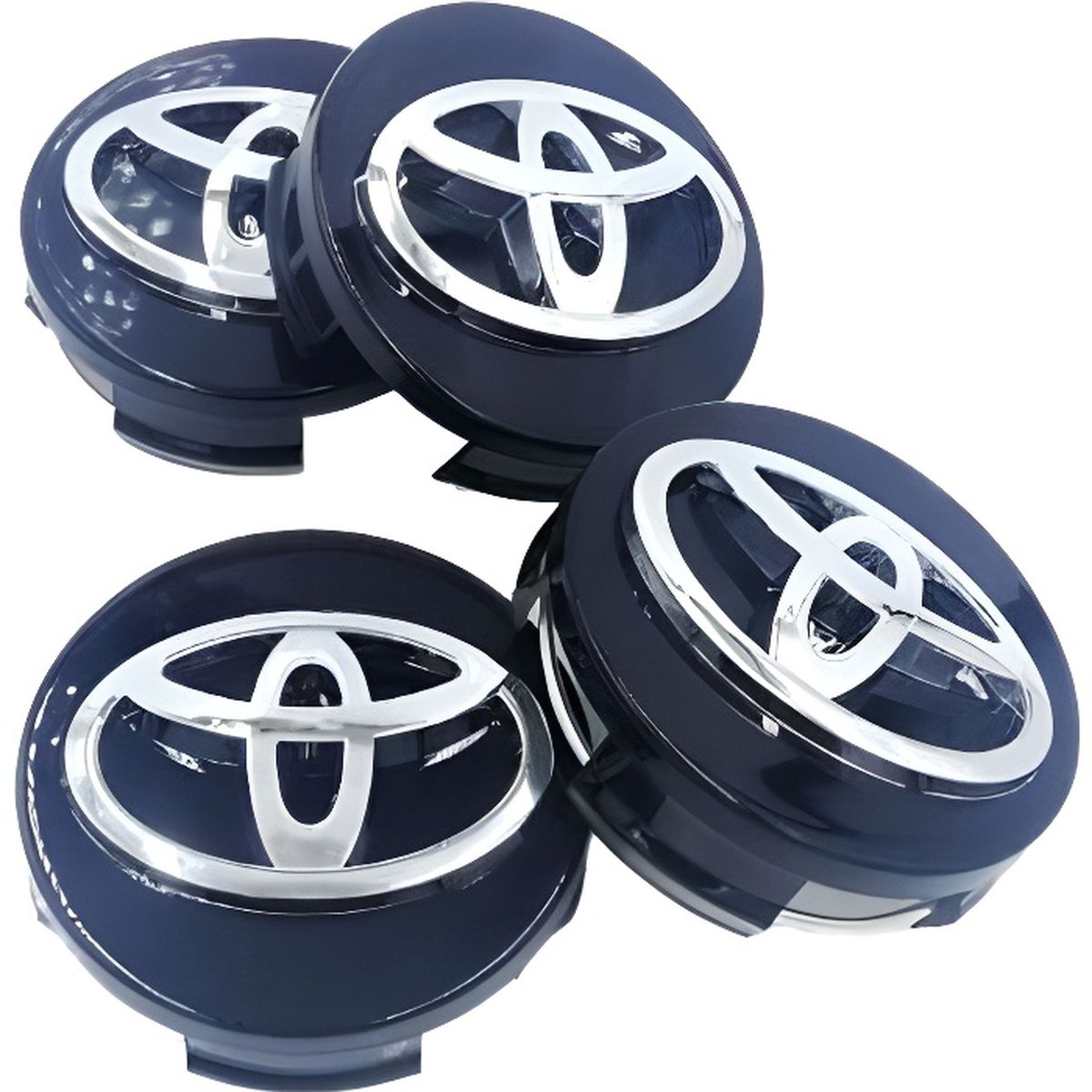 Xy® Auto Cache-moyeux avec Logo TRD pour Toyota Color : H2 CHAMRY Prado Yaris Crown 4PCS 60mm Emblem Centre de Roue de la Roue de la molette Caps Badge Couvre Accessoires de Voiture emblème