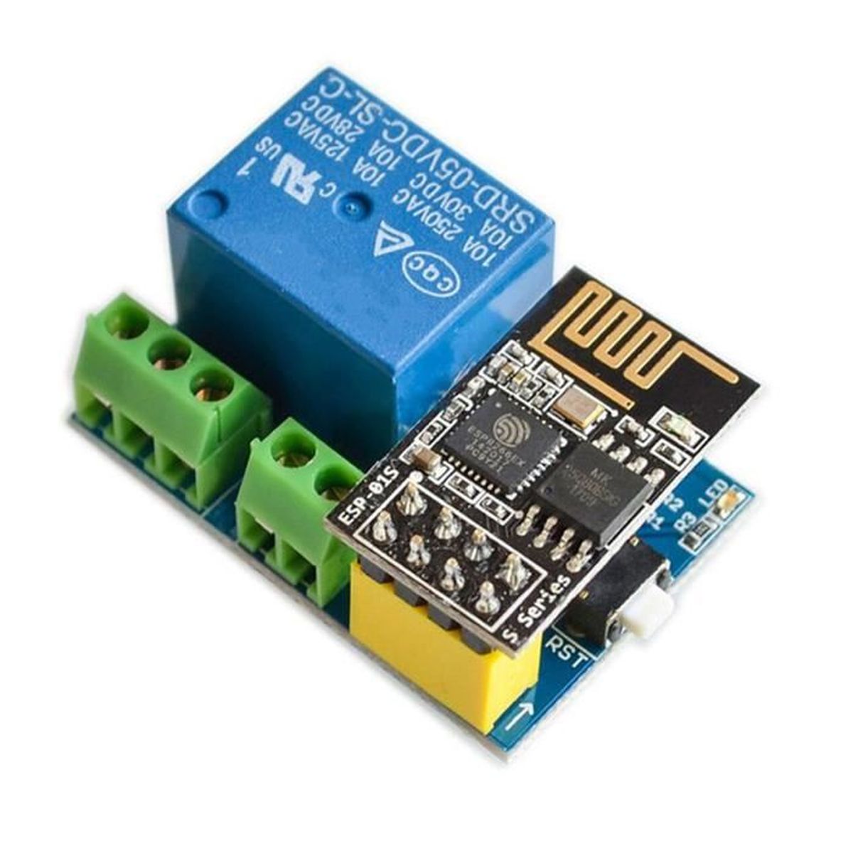 Ils 10 Pi/èces 5V TTL Module de Relais 5-12 Signal 1 Canal de Haut Niveau de la Carte dextension pour Arduino