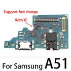 AIHONTAI A51 Original - Station de charge USB originale, carte de connecteur, câble flexible, pour Samsung Galaxy A51