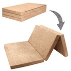 Matelas d'appoint pliant 2 personnes - FORTISLINE - Mousse polyuréthane - Beige - 120x195 cm epaisseur 9 cm