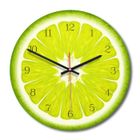 VOLIBEAR Horloge murale en Acrylique Bois Design simple Motif Fruit Home Hotel Bar Office Horloge GZ-M29