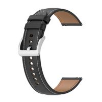 Montre de bracelet en cuir pour Samsung Galaxy Watch5 - Noir