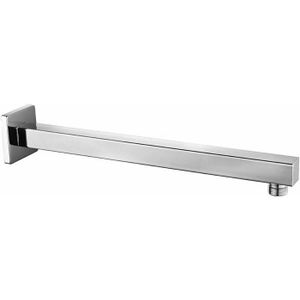 Support Mural Métallique Pour Pommeau De Douche - Bras Réglable Chromé 20cm - Fixation Solide Et Universelle