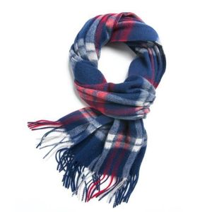 Cozy Warm Long Marron Hommes Écharpe Plaid coton tartan Cozy Warm Long Marron Hommes Écharpe Plaid coton tartan