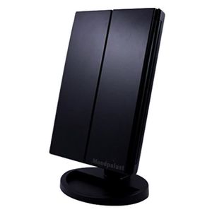Mondpalast @ Miroir cosm/étique Maquillage Lumineux /éclair/é Lumineux Triple Pliant Miroir de Maquillage /éclair/é avec 16 LED Lampes pour Voyager ou sur Une Table Miroir Chambre Salle de Bains