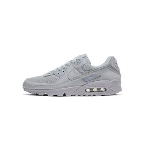 BASKET Basket Nike Air Max 90 - Homme - Gris - Cuir - Lacets