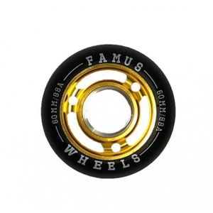 ROLLER IN LINE Roues de roller Famus Wheels - Modèle Gold Fast - 
