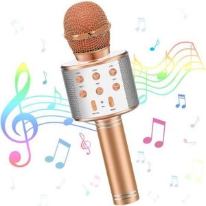 Micro Karaoké, Microphone sans Fil Bluetooth pour Enfants Chanter Jouet  Fille 3 4 5 6 7 8 9 10 12 Ans Micro Cadeau Enfant 3-14 Ans : :  Jouets