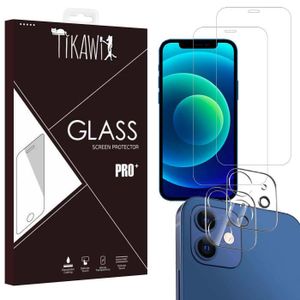 Evetane Vitre iPhone 12/12 Pro protecteur écran en verre trempé ultra  résistant - Protection écran - LDLC