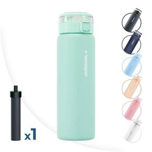 Zerone bouteilles d'eau filtrantes Bouteille d'eau avec filtre 750 ml