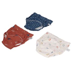 ATTACHE COUCHE Pantalon d'entraînement absorbant en coton pour bébé - ZERODIS - 3 pièces - Respirant et anti-fuite