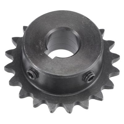 Pignon à Chaîne 18 Dents, Alésage 12mm - Acier Carbone C45 Pour Transmission Mécanique - 5