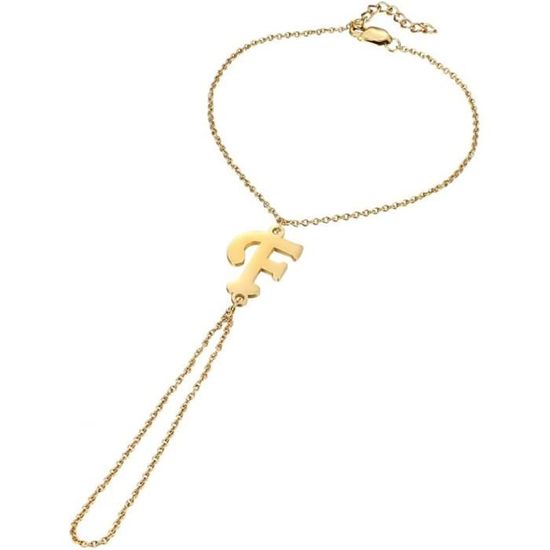 Bracelet Chaîne De Main 'Manito' En Acier Inoxydable Doré - Style Bohème - Neuf Sans Emballage
