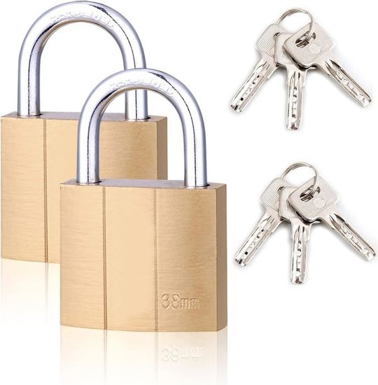 Lot De 2 Cadenas à Câble Solides Avec Clé – 5 Mm Acier Allié Robuste, Idéal Pour Valise, Vélo, Casier, Moto & Bagages