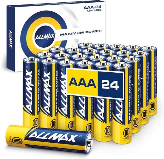 Piles C Allmax - 12 Piles Alcalines Longue Durée - 7 Ans De Conservation