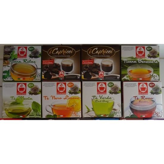 100 capsules dosettes chocolat chaud , thés et tisanes compatibles