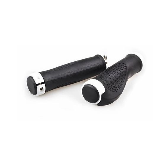 Poignées Guidon Vélo FRSOHEWIN 120mm - Caoutchouc Antidérapant - Noir - Pour VTT Et Ville