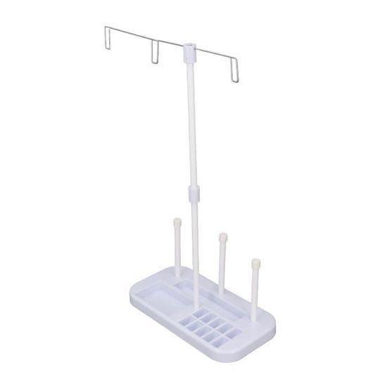 Support à Bobine Détachable SEWACC – Porte-cone Fil Pour Machine à Coudre, Base Antidérapante Bleu Ciel