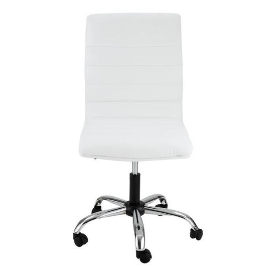 Chaise de bureau Blanche Zoé Id'Clik  Cdiscount Maison