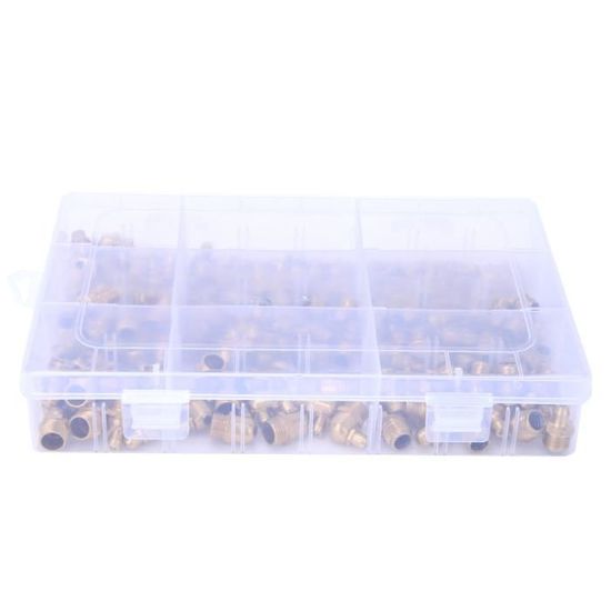 Kit De 100 Graisseurs M6 M8 M10 - Raccords De Graissage Droit Et Coudé Pour Mécanique
