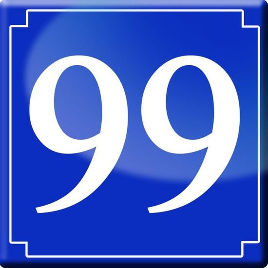 Sticker - STICKERS EXPRESS - numéroderue99 - 10x10 cm - Film anti-UV ...