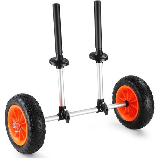 2 Roues De Chariot Kayak Gonflables 20.3 Cm / 25.4 Cm - Noyau Nylon, Charge Max 80-100 Kg - Pour Transport Canoë, Paddleboard - 9