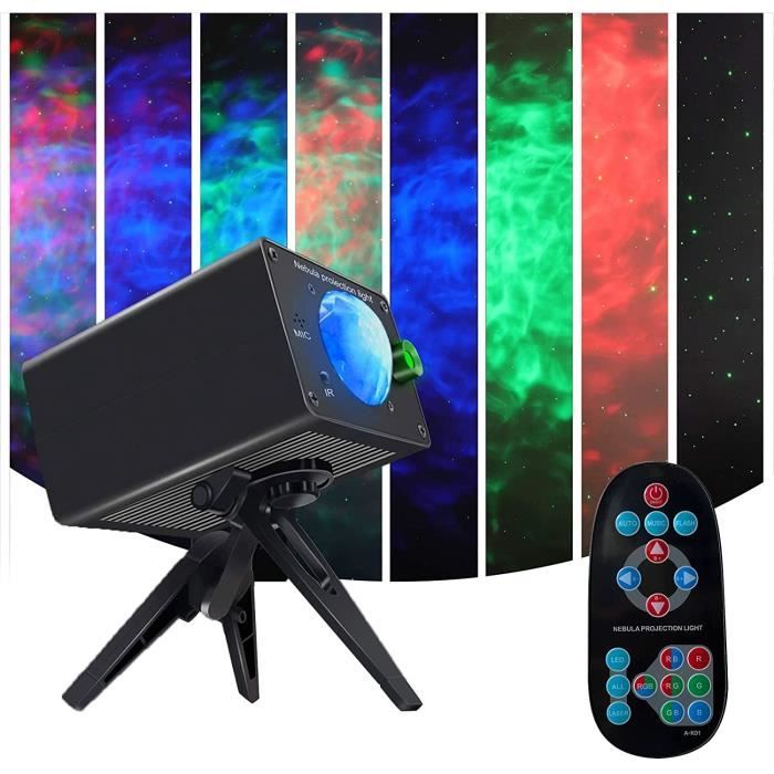 Projecteur Lumière Aurora Boréale Et Vagues Océan - 16 Couleurs Avec Télécommande Pour Ambiance Relaxante