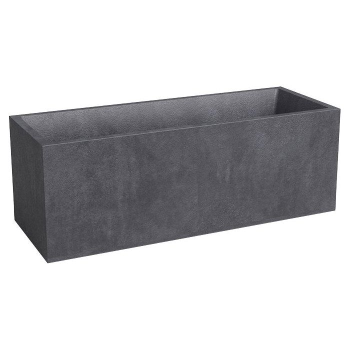 ARTEVASI Jardinière - SYDNEY - Plastique - Anthracite - 80 cm - 57 L - Dimensions: 79.5x29.5x29.5 cm